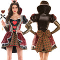 Heart Queen Costume Women Halloween Cosplay Dress Uniform Outfit