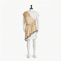 Roman Greek Warrior Costume for Men, front view on a white background