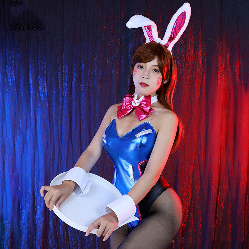 Overwatch D.Va Cosplay Costume Women Adult Halloween Outfit – photo 3