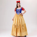 Snow White Costume Adult Deluxe Dress Halloween Cosplay Princess Gown
