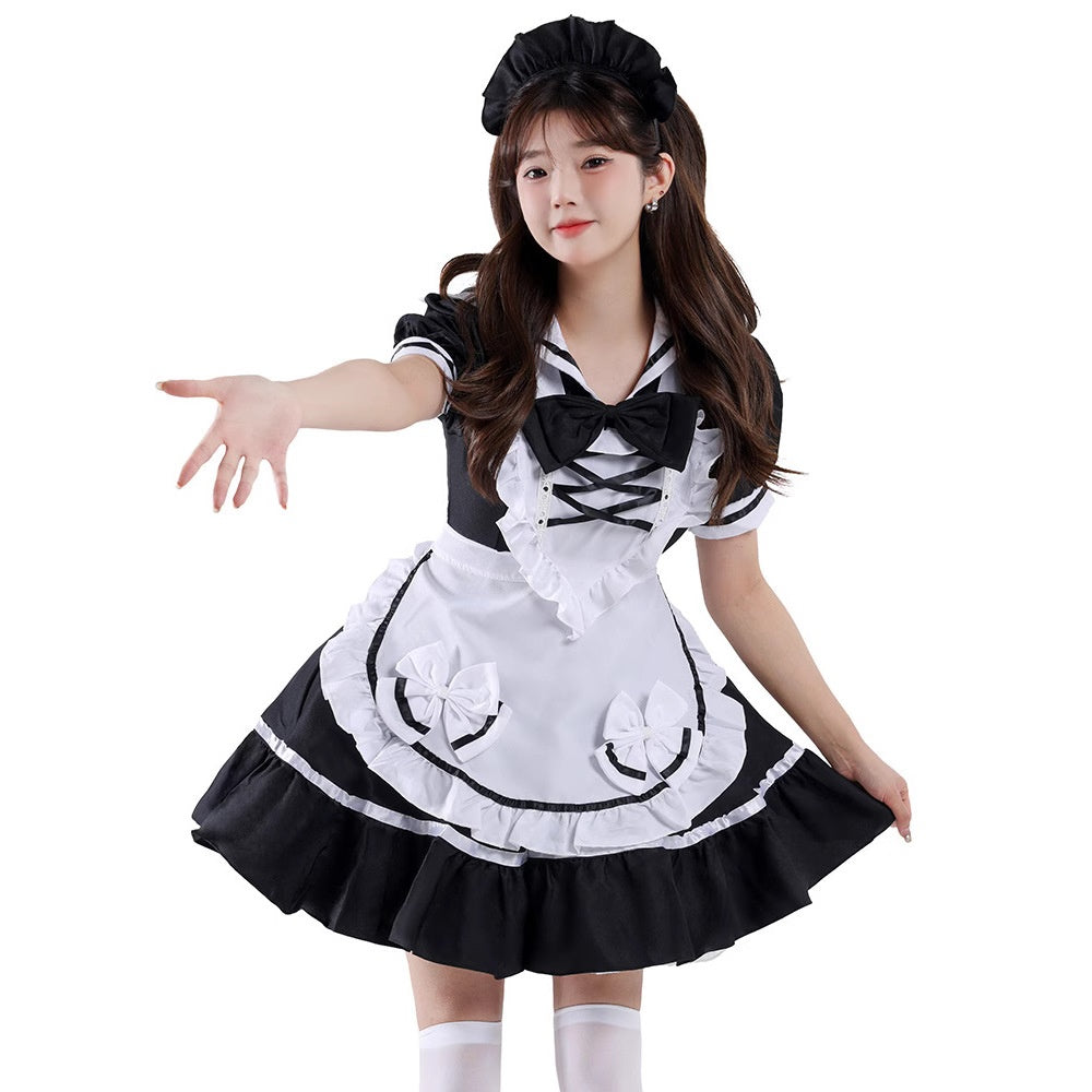 Purple Maid Princess Costume for Women, product photo 4 on a white background