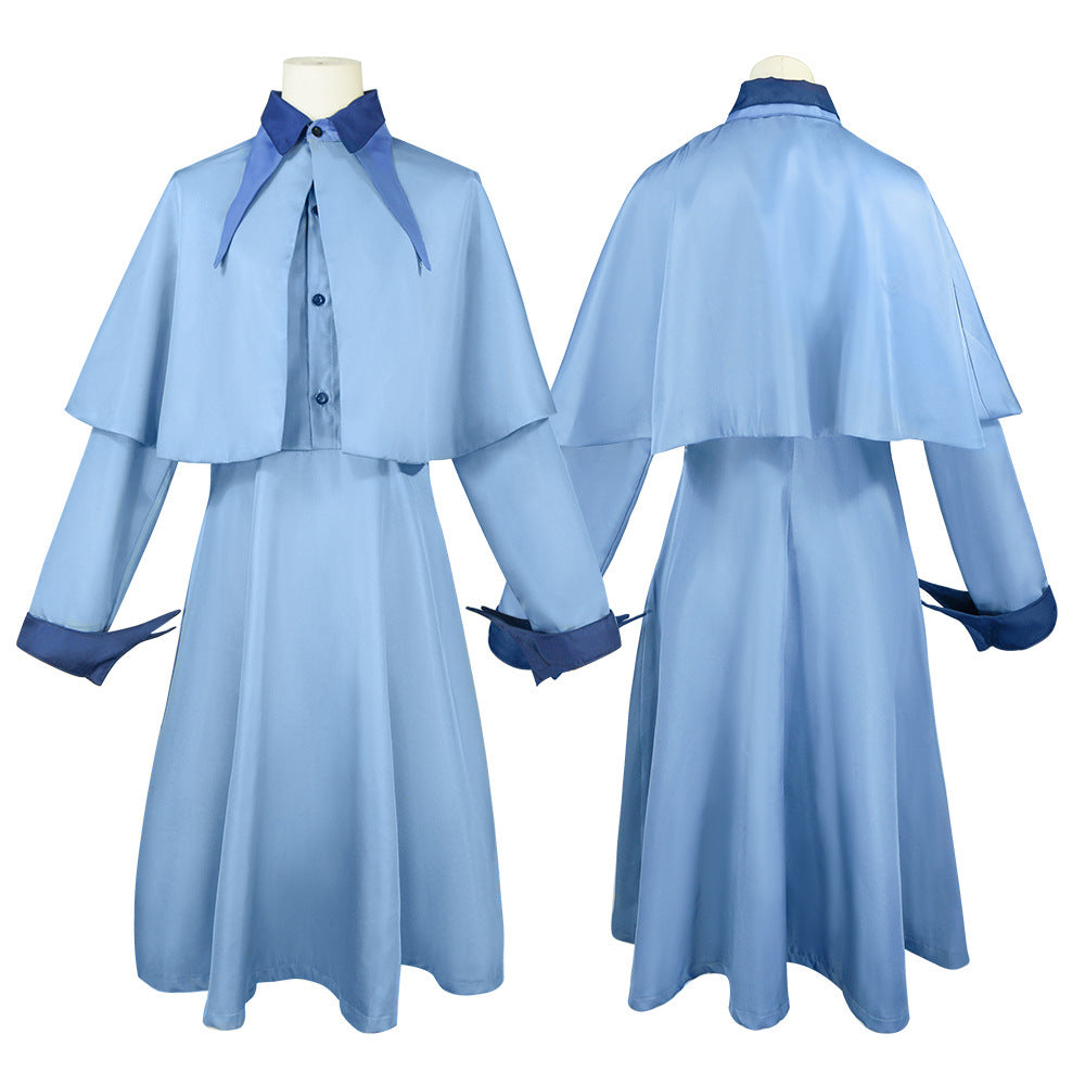 Blue Wizard School Uniform for Adults, product photo 4 on a white background