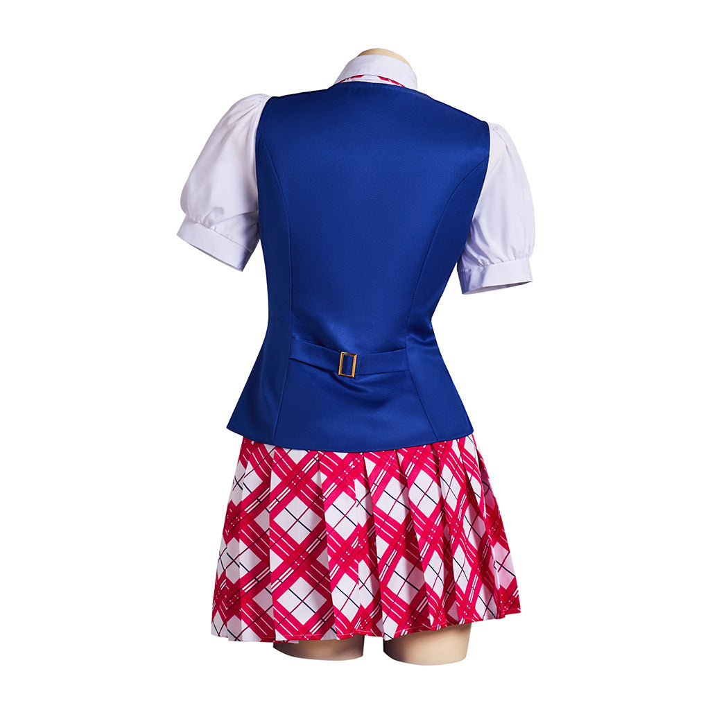 Pink Princess School Uniform for Women, product photo 4 on a white background