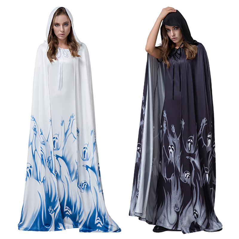 Witch Vampire Wizard Death Cloak for Adults, costume photo