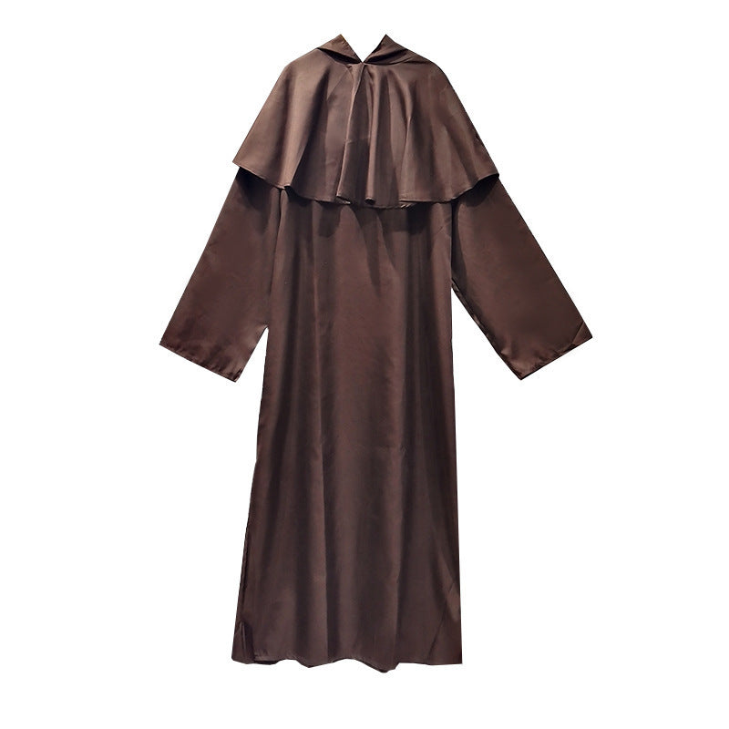 Medieval Monk Priest Robe Costume Adult Halloween Cosplay Wizard – photo 7