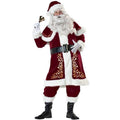 Santa Claus Green Elf Costume for Couples, product photo 4 on a white background