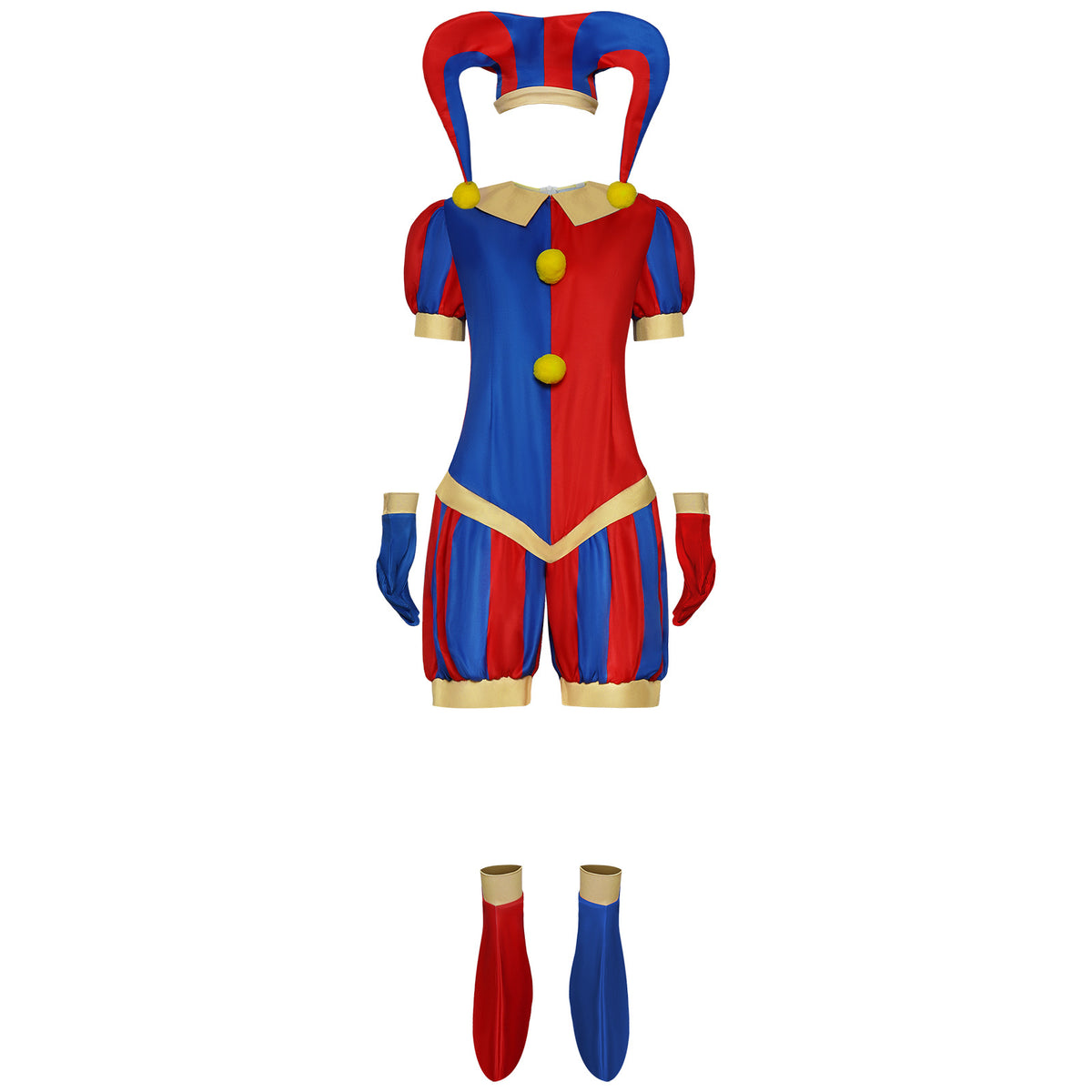 The  Digital Circus Pomni Clown Cosplay Costume Jumpsuit