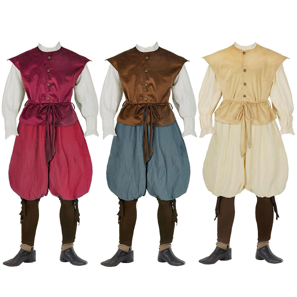 Renaissance Pirate Viking Knight Costume for Adults, costume photo