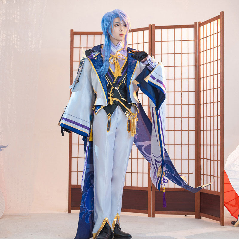 Genshin Impact Kamisato Ayaka Costume Women Full Set Halloween Cosplay XS-2XL