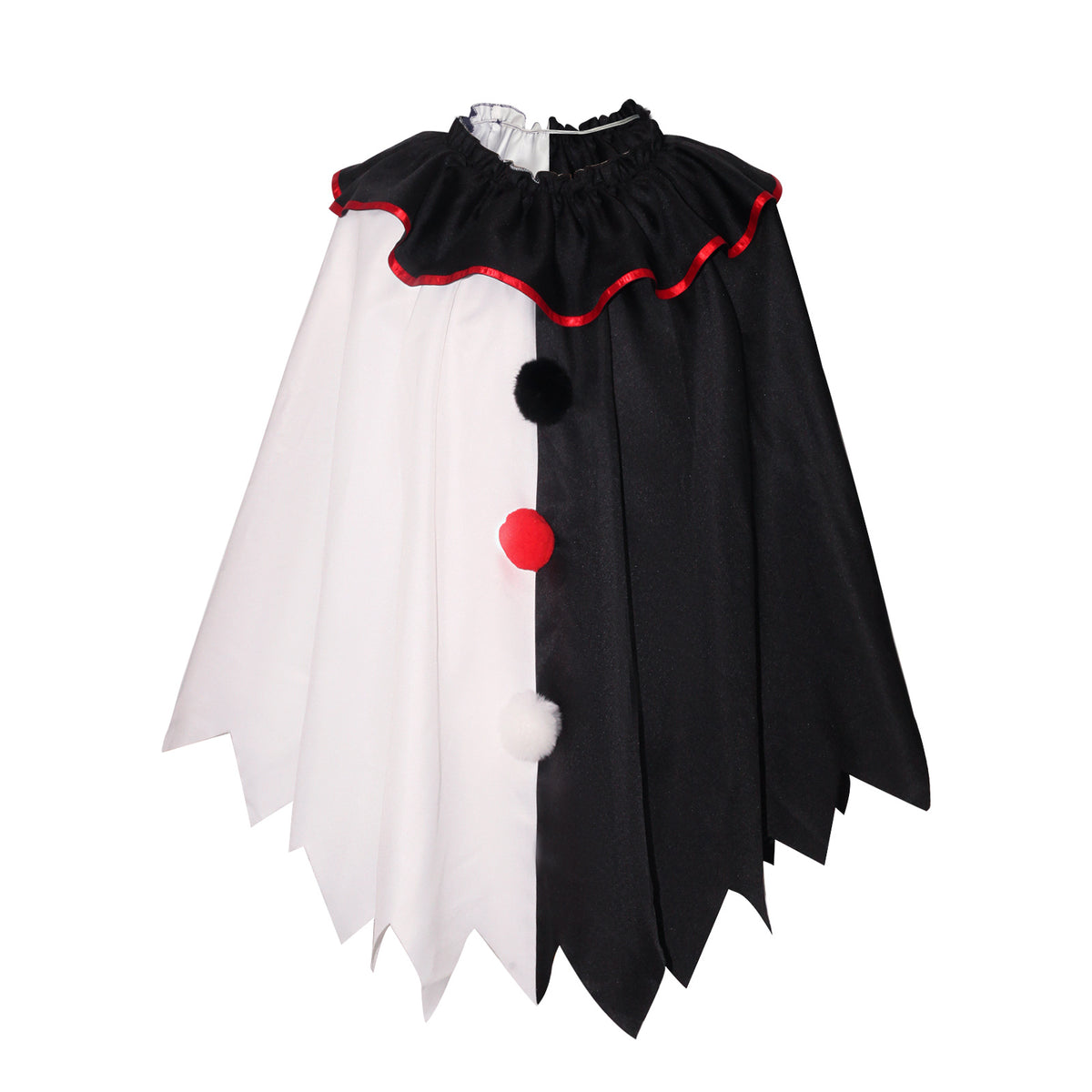 Horror Clown Cape for Adults, product photo 5 on a white background