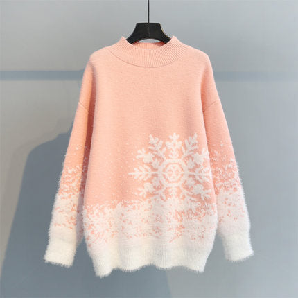 Christmas Knitted New Year Women's Sweater