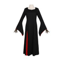 Addams Family Morticia Costume Women Halloween Cosplay Black Dress