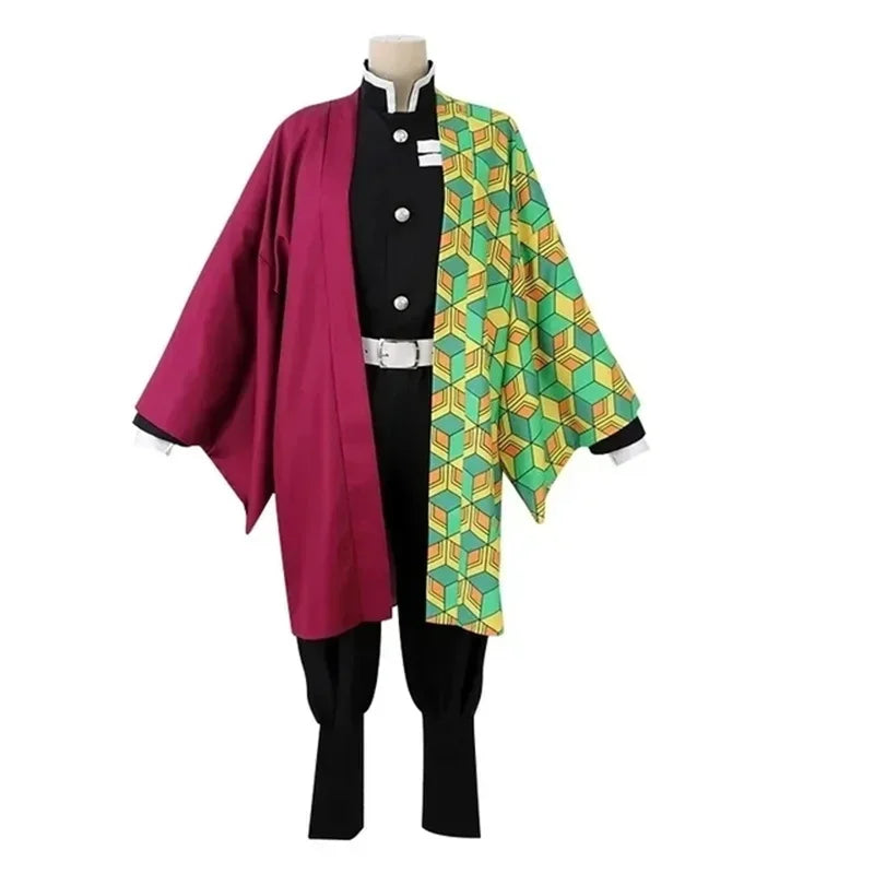 Demon Slayer Giyu Tomioka Cosplay Costume Adult Uniform Halloween Anime