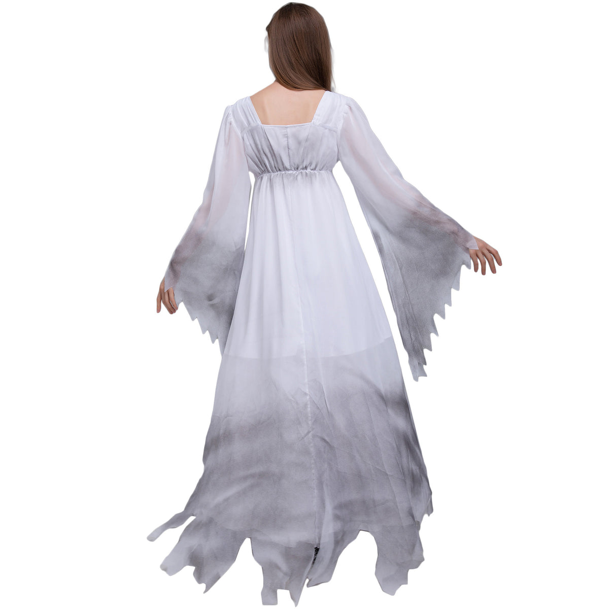 White Ghost Costume for Women, product photo 3 on a white background