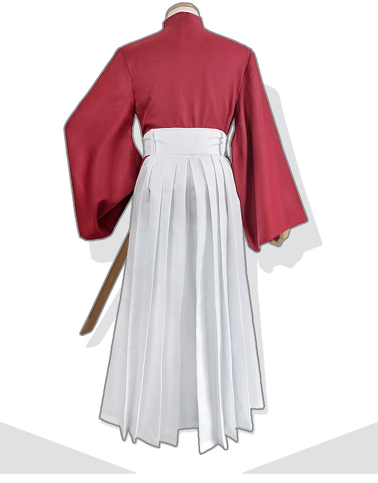 Rurouni Kenshin Himura Cosplay Costume Adult Halloween Anime