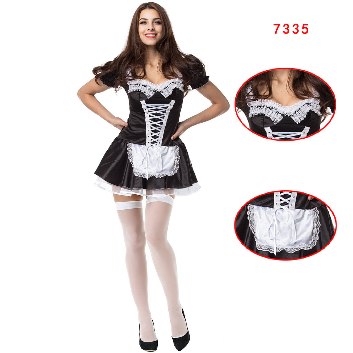 Sexy lingerie uniform set sexy maid costume cosplay costume – photo 6