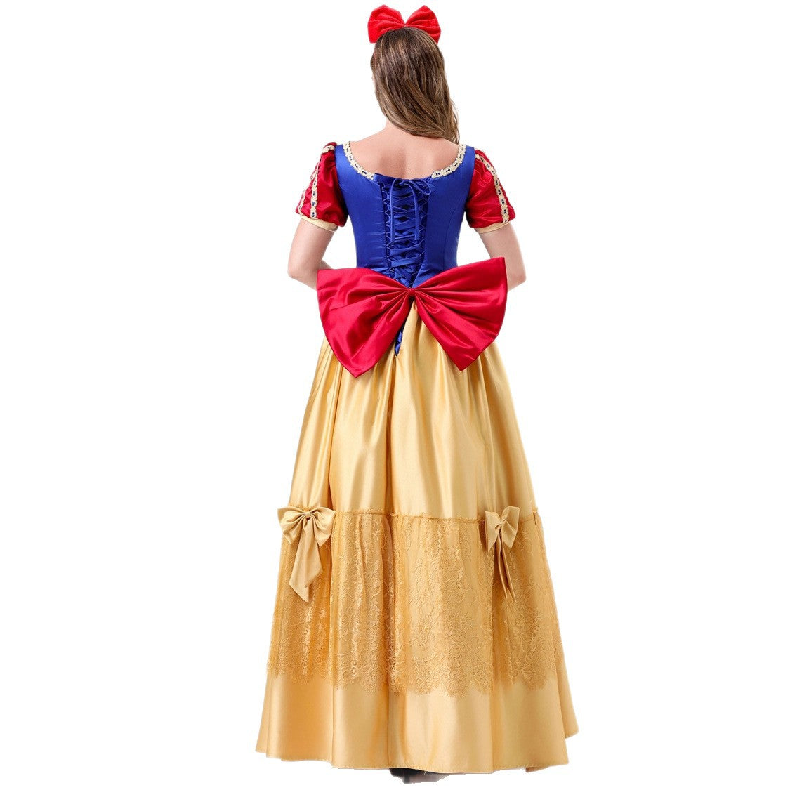Snow White Costume Adult Deluxe Dress Halloween Cosplay Princess Gown – photo 5