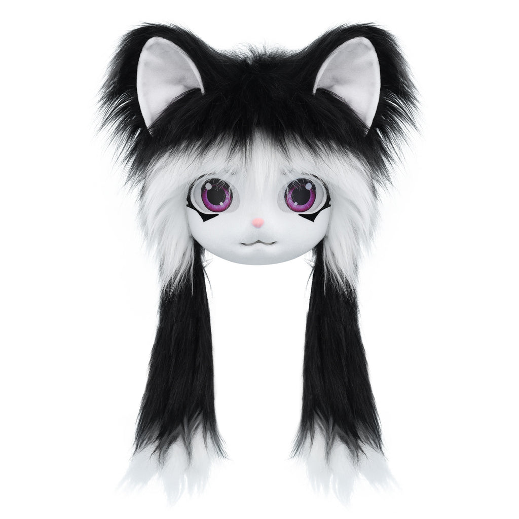 Kigurumi Plush Animal Head Wearable Hoodie Lolita Ready-to-Wear Cosplay Cute Animal Costume Furry Costume