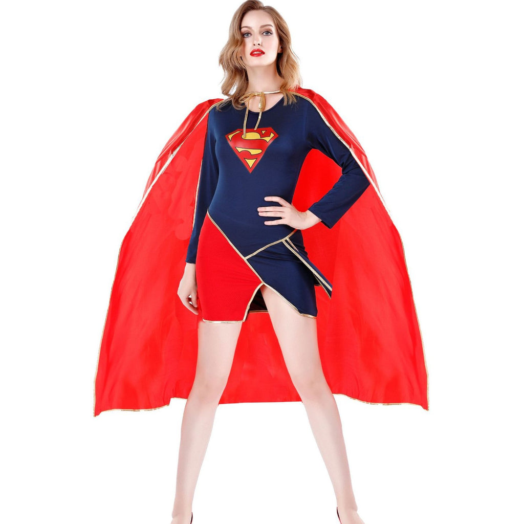 Captain Superhero Costume for Women, product photo 5 on a white background