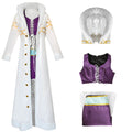 One Piece Nico Robin Cosplay Costume Fur Collar Coat Outfit Adult Halloween