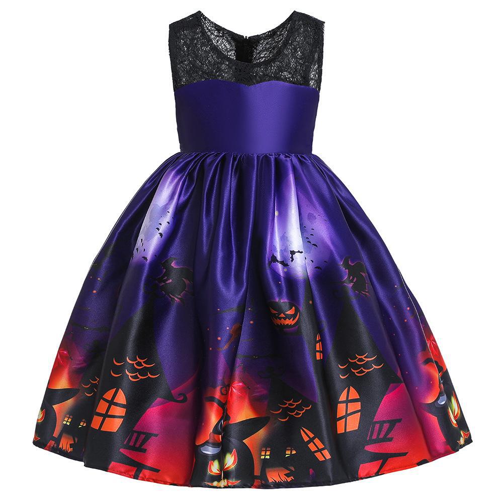 Pumpkin Ghost Fairy Dress for Girls, costume photo 6