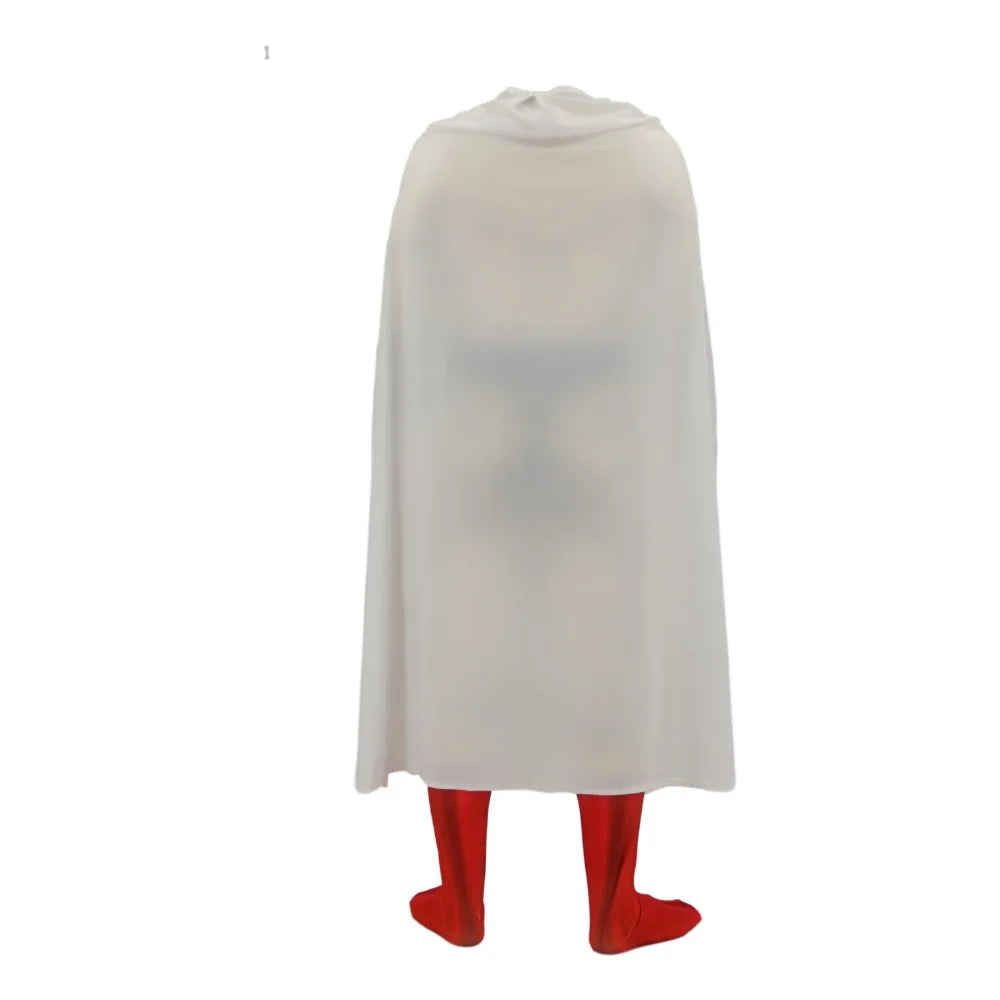 One Punch Man Cosplay Costumes For Men Saitama Anime Cosplay Bodysuit Superhero Halloween Jumpsuits Outfits with Cloak/Cape