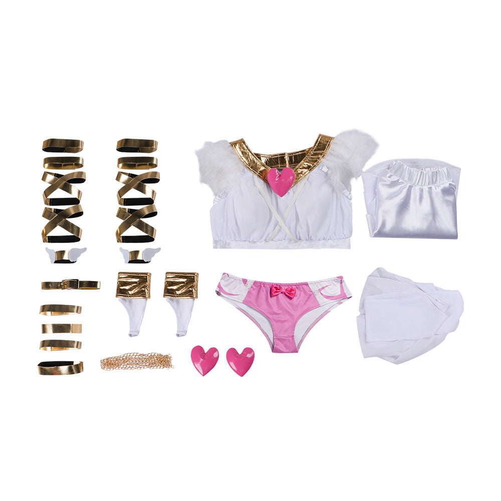 Angel Stockings Costume for Adults, product photo 5 on a white background