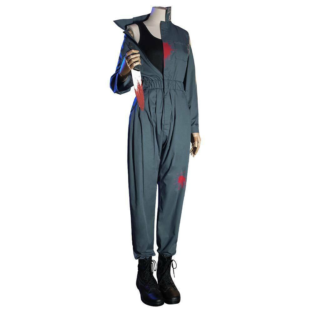 Horror Slasher Mechanic Uniform for Adults, front view on a white background