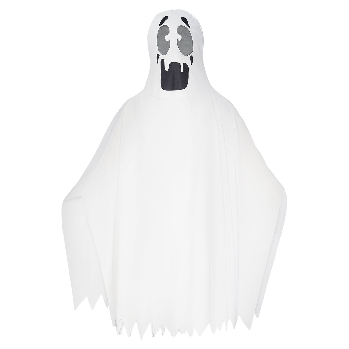 Ghostface Hooded Cloak Costume Adult Halloween Horror Cosplay Cape One Size