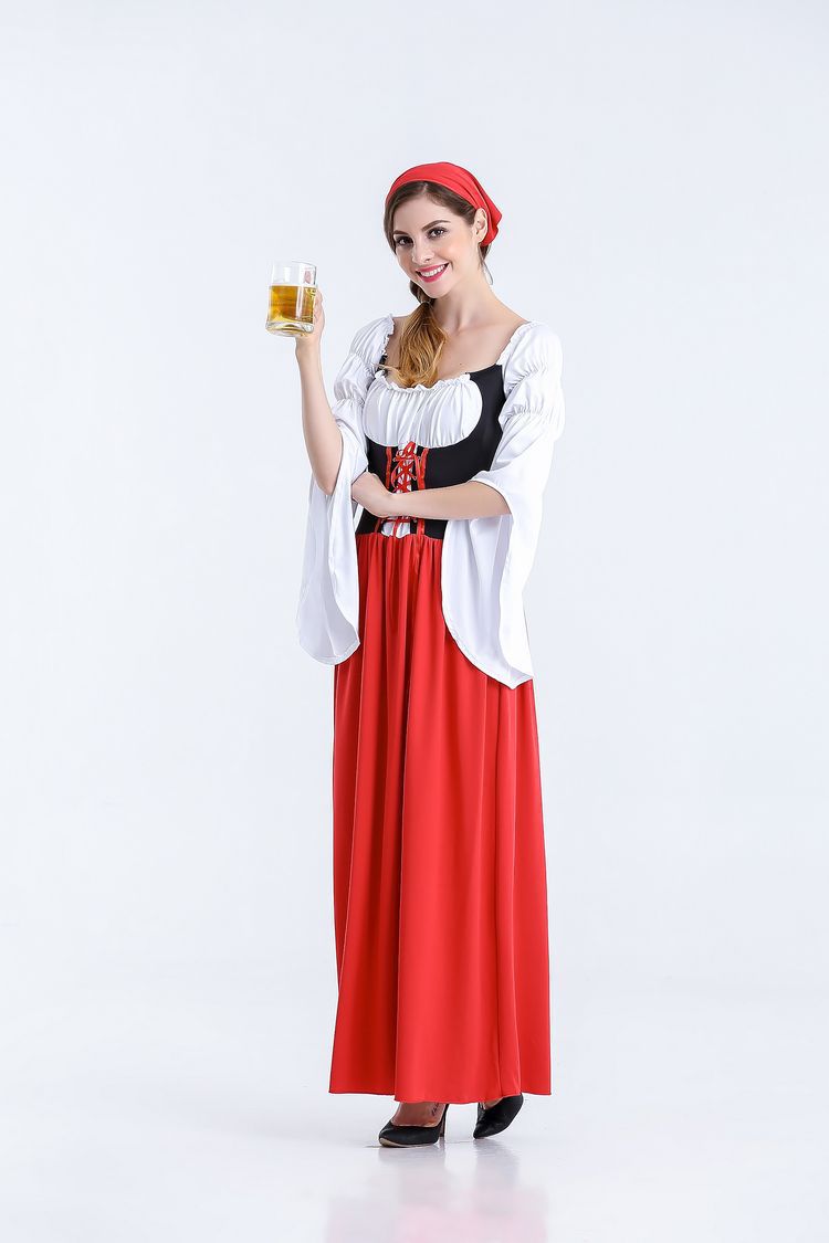 Oktoberfest Beer Festival Costume for Women, product photo 6 on a white background
