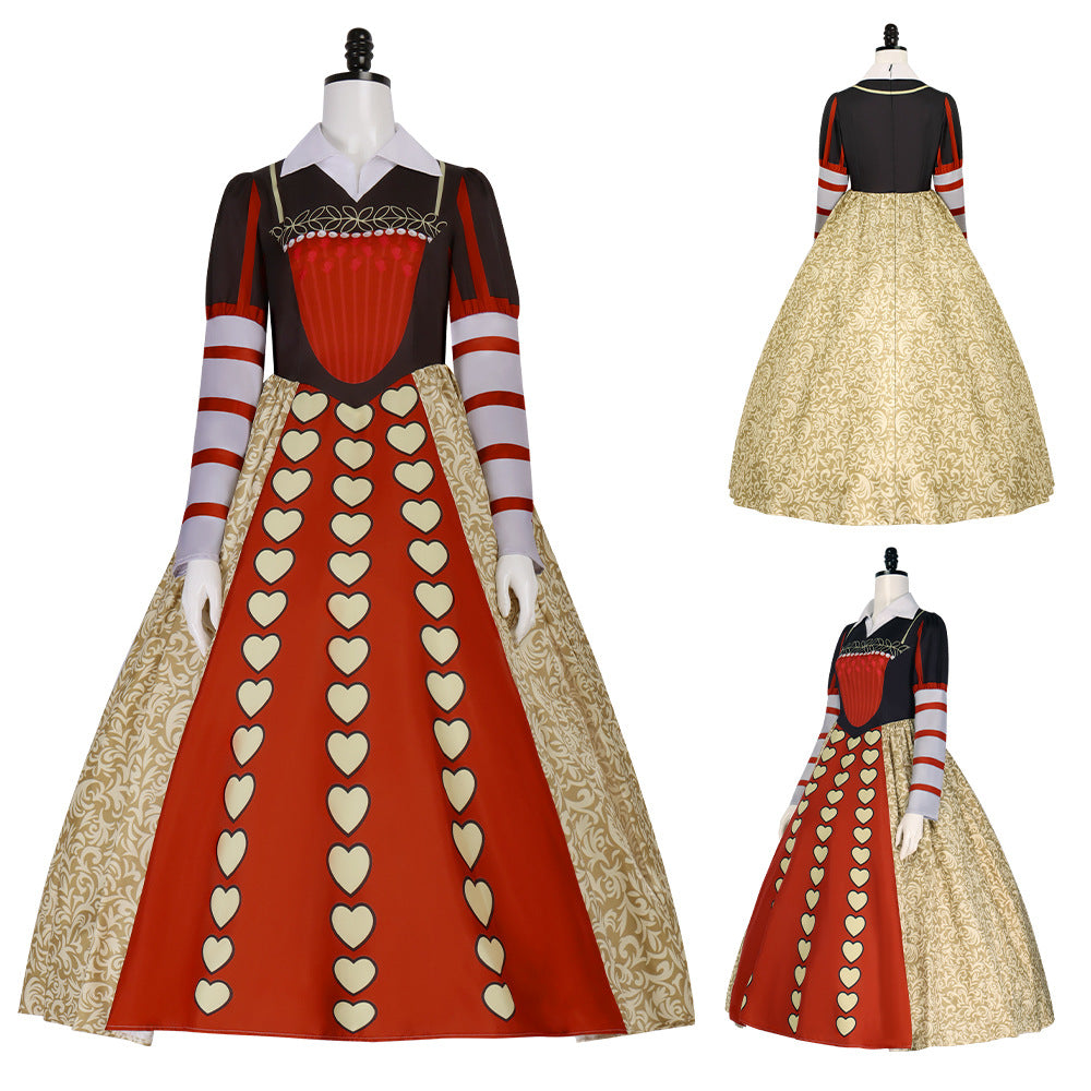 Royal Heart Queen Long Dress Costume, costume photo