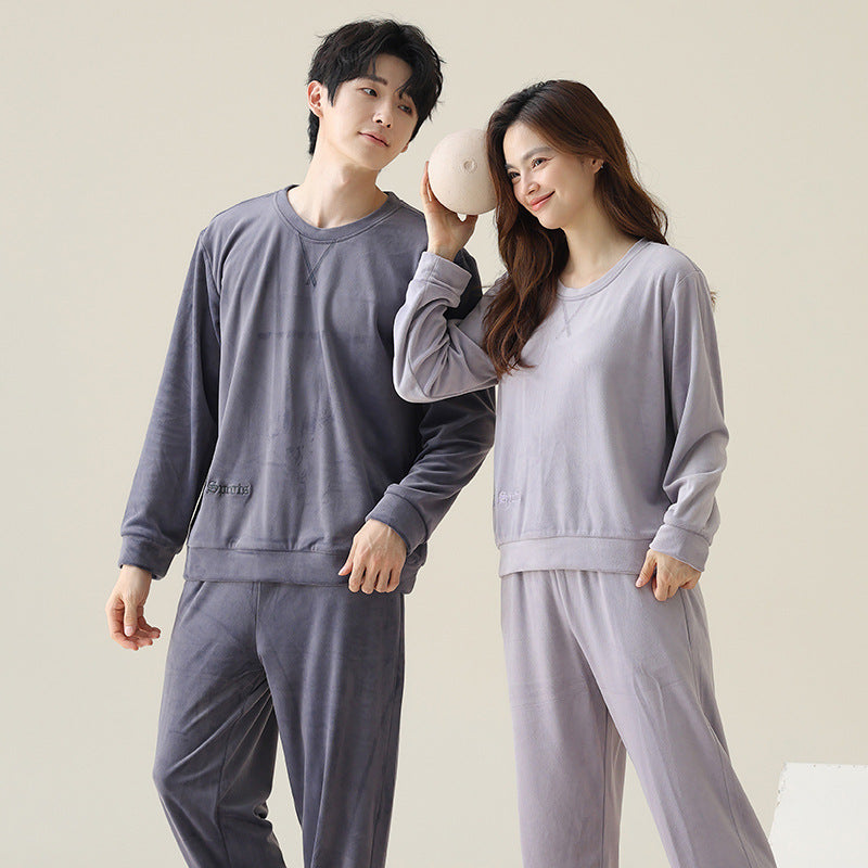 Couple's pajamas pullover home clothes