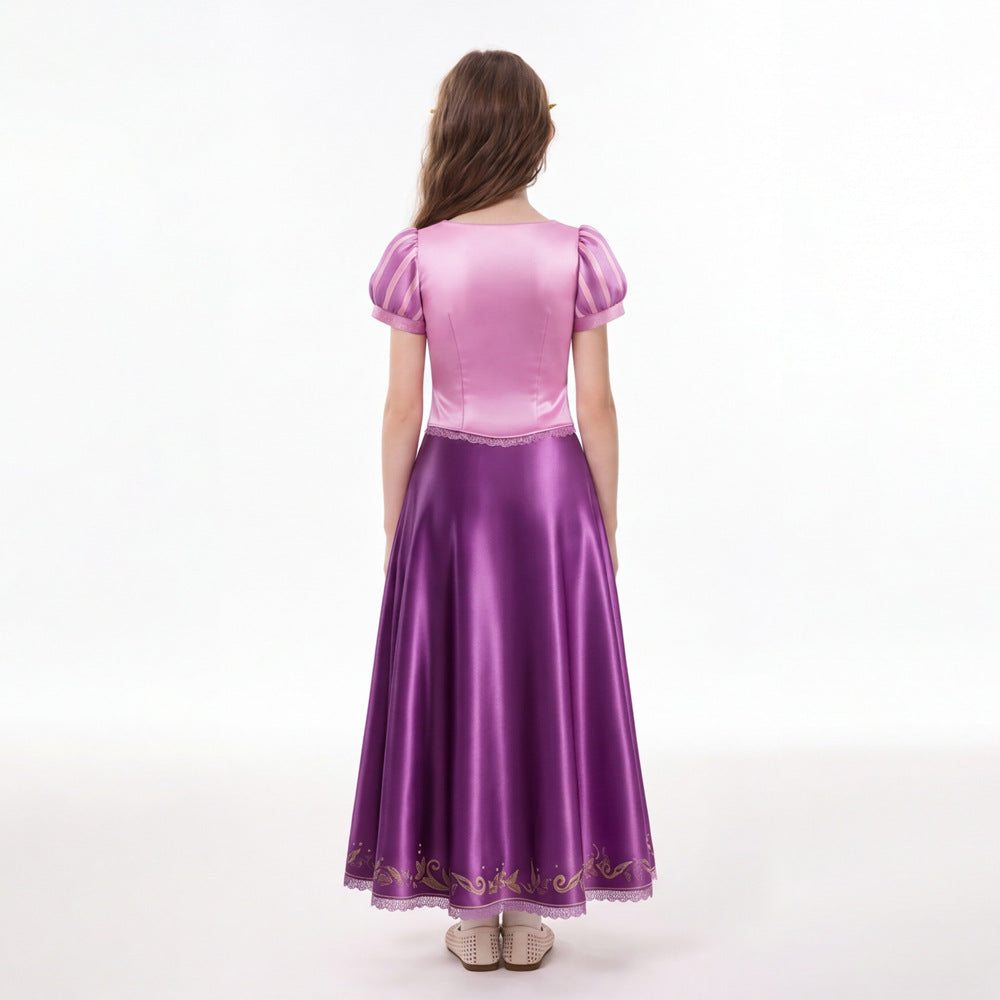 Rapunzel Costume Women Long Dress Tangled Adult Halloween Cosplay – photo 4