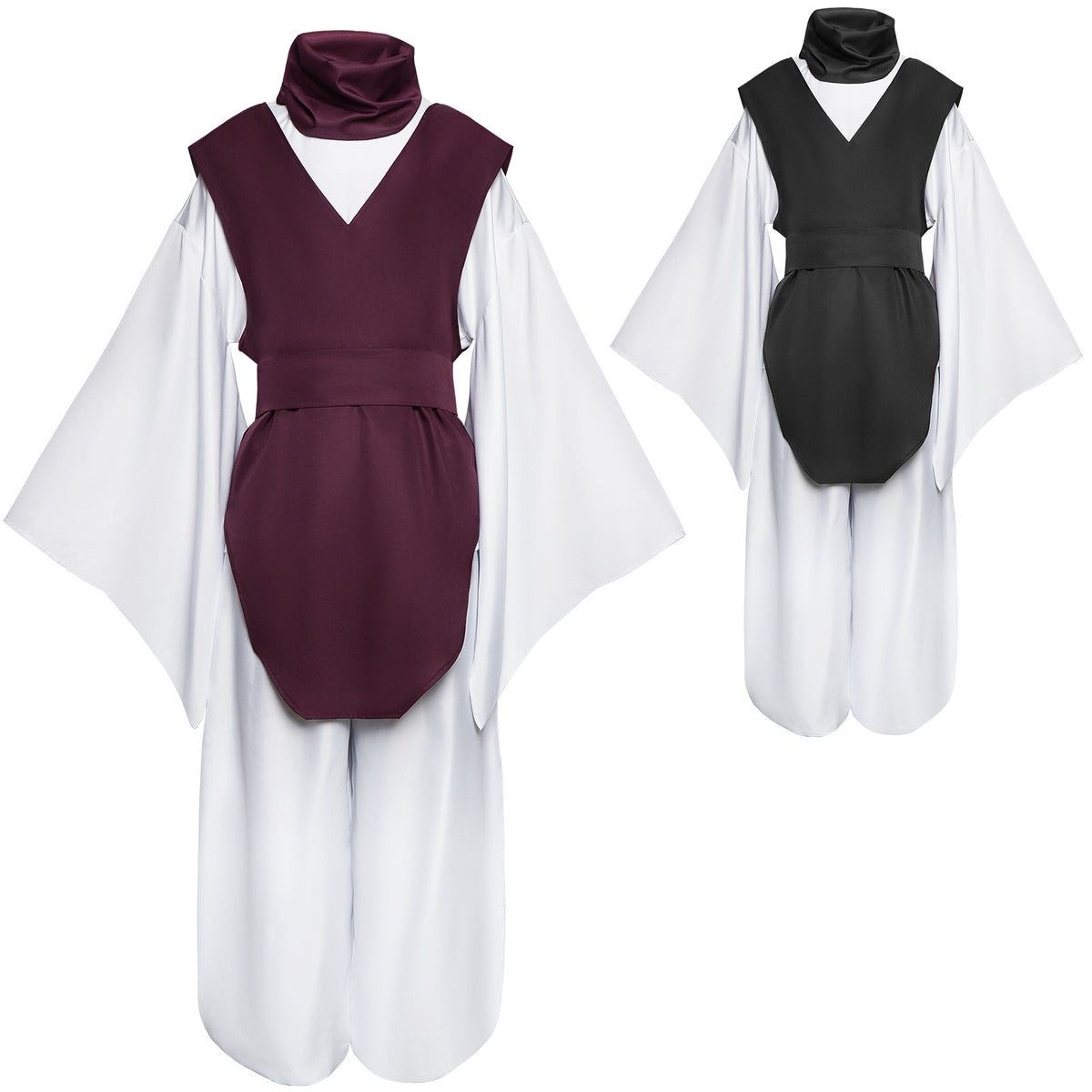 Anime Sorcerer Costume for Adults, front view on a white background