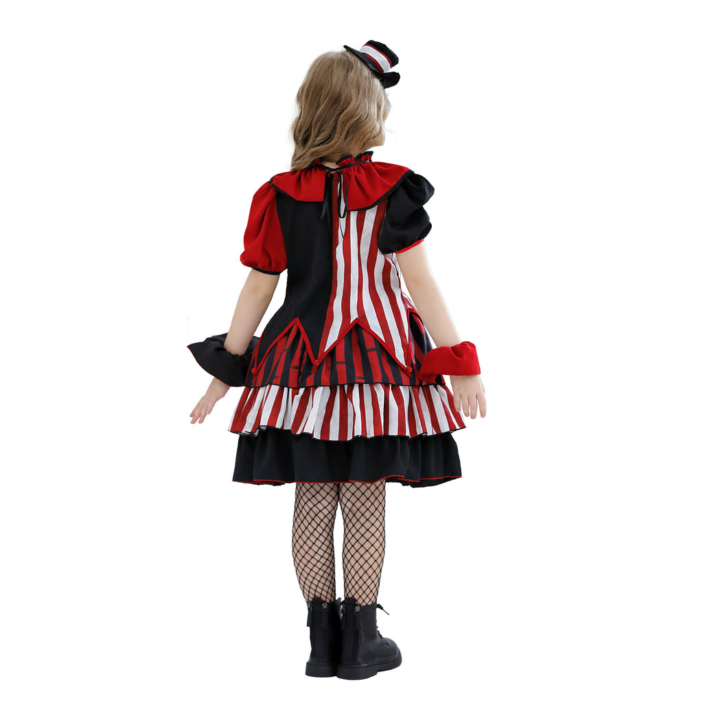 Circus Clown Costume for Girls, product photo 5 on a white background