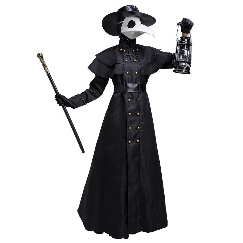 Medieval Steampunk Style Plague Doctor Costume for Adults, product photo 5 on a white background