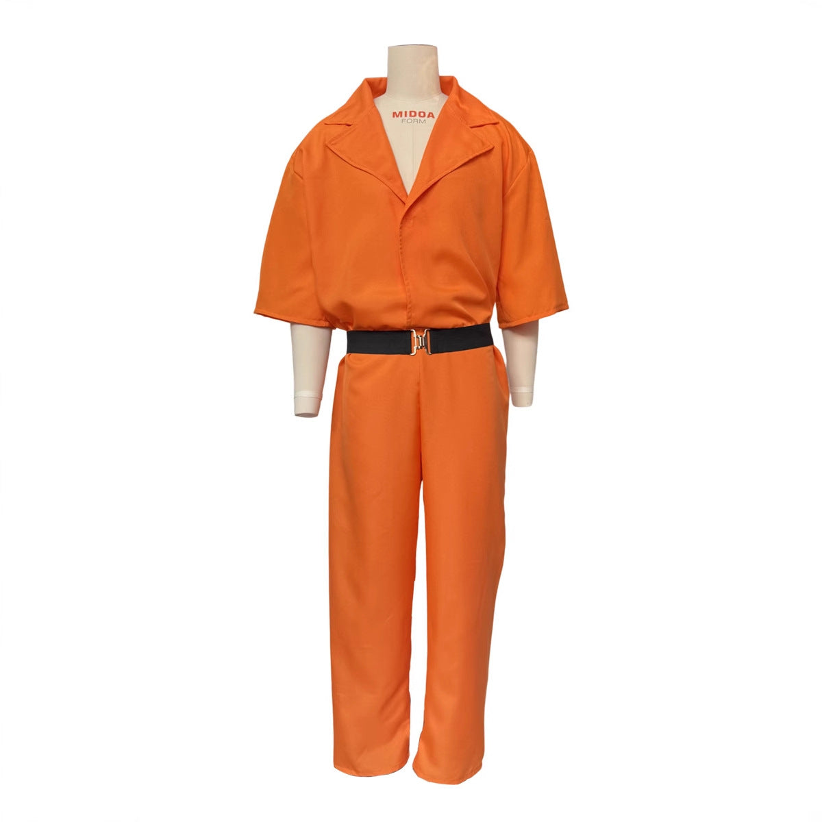 Orange Prison Costume Adult Halloween Cosplay Two Piece Set