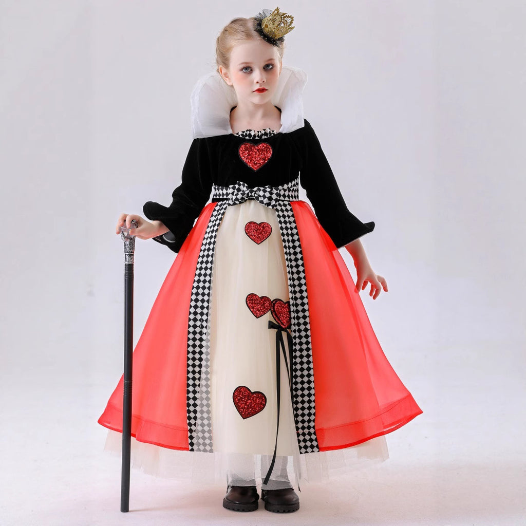 Royal Heart Queen Costume for Girls, costume photo 4