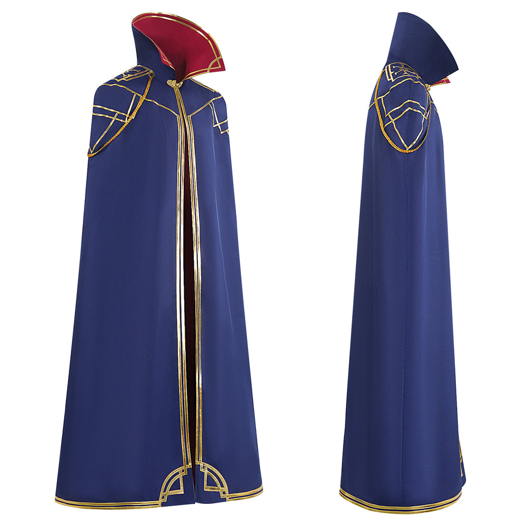 Arcane Caitlyn Cosplay Costume Women Blue Cloak Adult Halloween
