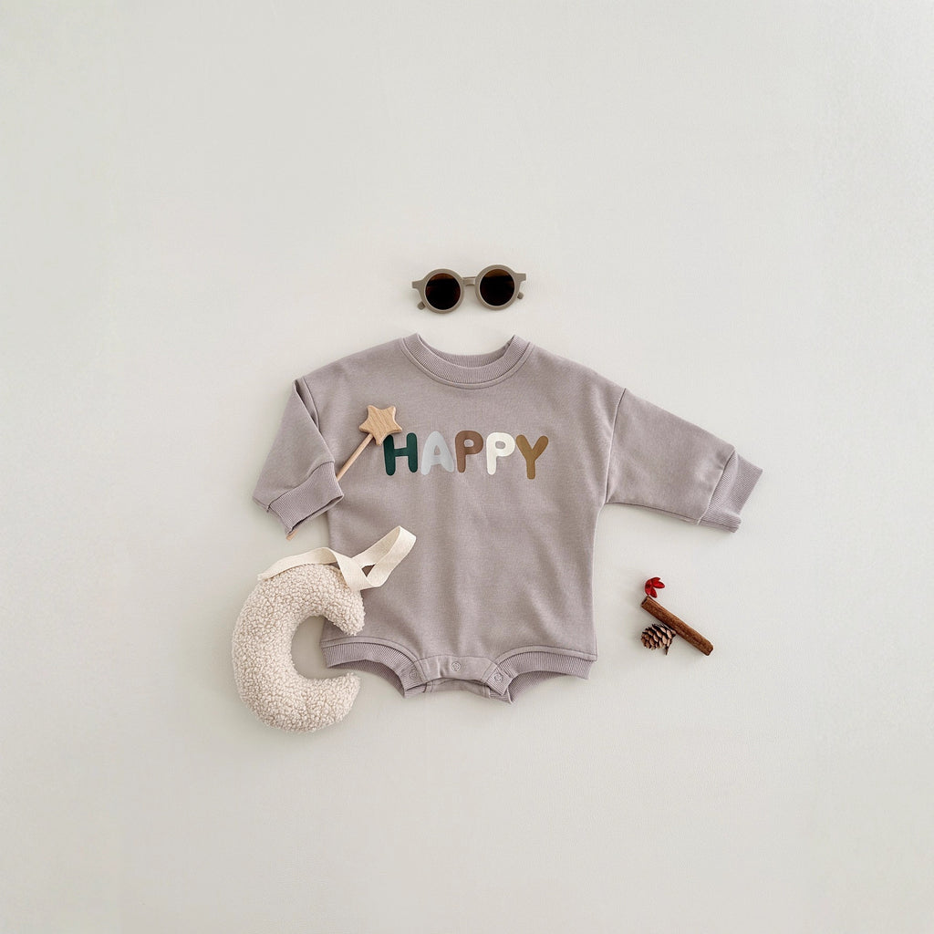 Christmas tree letter printed long sleeved baby triangle jumpsuit autumn