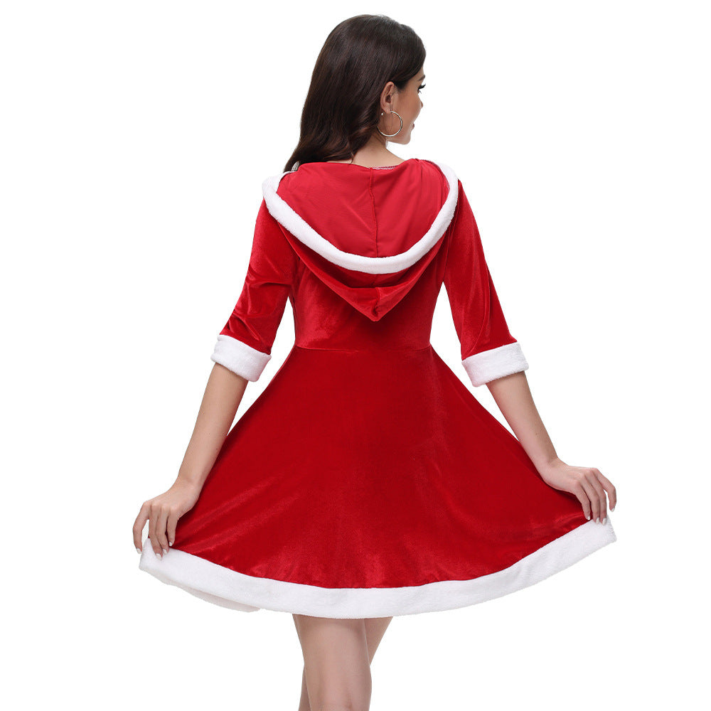 Christmas performance costumes women's Christmas dresses