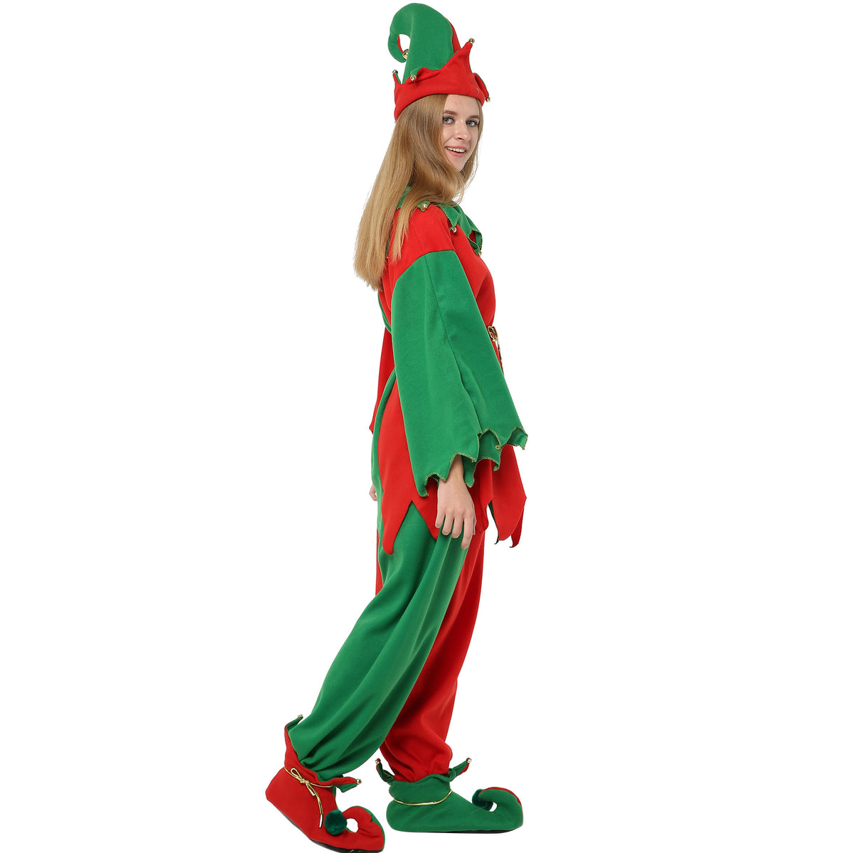 Christmas Holiday Home Atmosphere Costume Christmas Elf Long Sleeve Trousers Ladies Suit