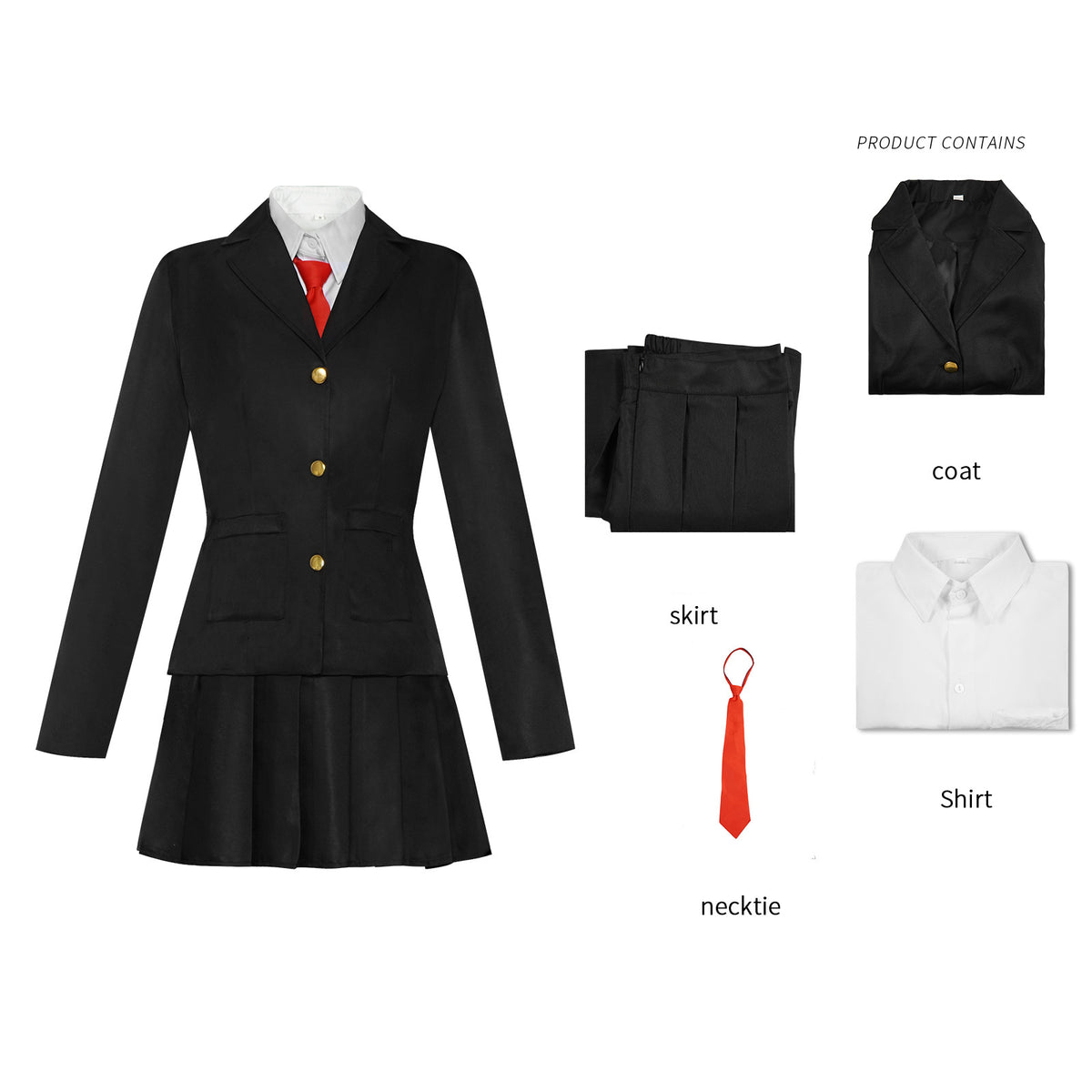 Tomie Uniform for Women, product photo 5 on a white background