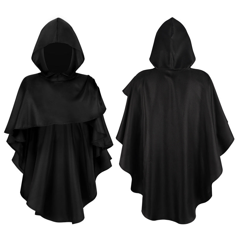 Grim Reaper Priest Monk Robe for Adults, front view on a white background
