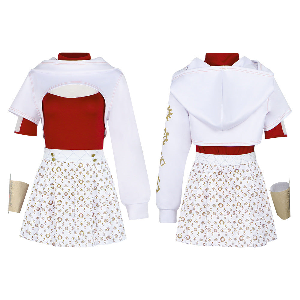Zombies High School Addison Costume for Adults, product photo 2 on a white background