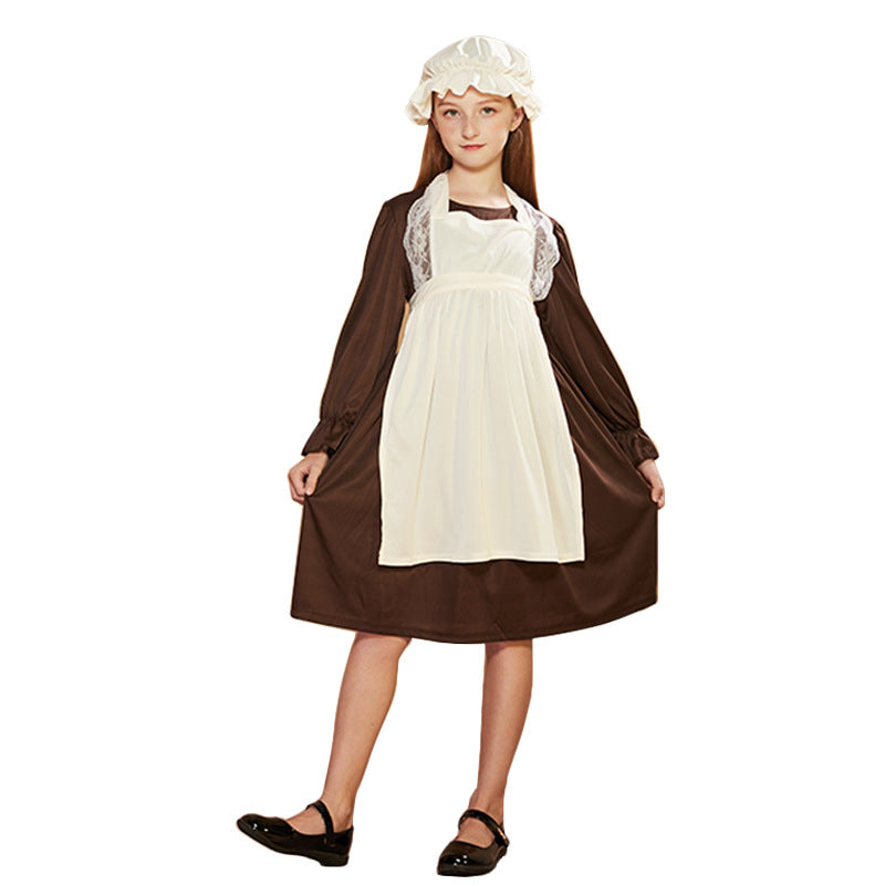Victorian Maid Costume Women Halloween Cosplay Dress