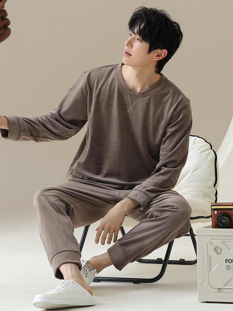 Couple's pajamas pullover home clothes
