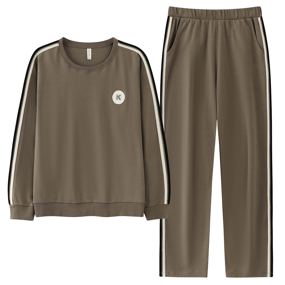 Couples' pajamas can be worn as outerwear home suit set