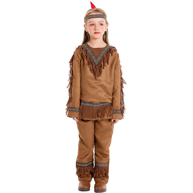 Tribal Chief Costume for Boys, product photo 5 on a white background