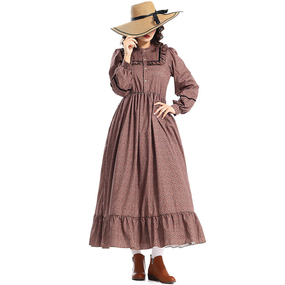 Prairie Colonial Frontier Dress for Women, product photo 4 on a white background